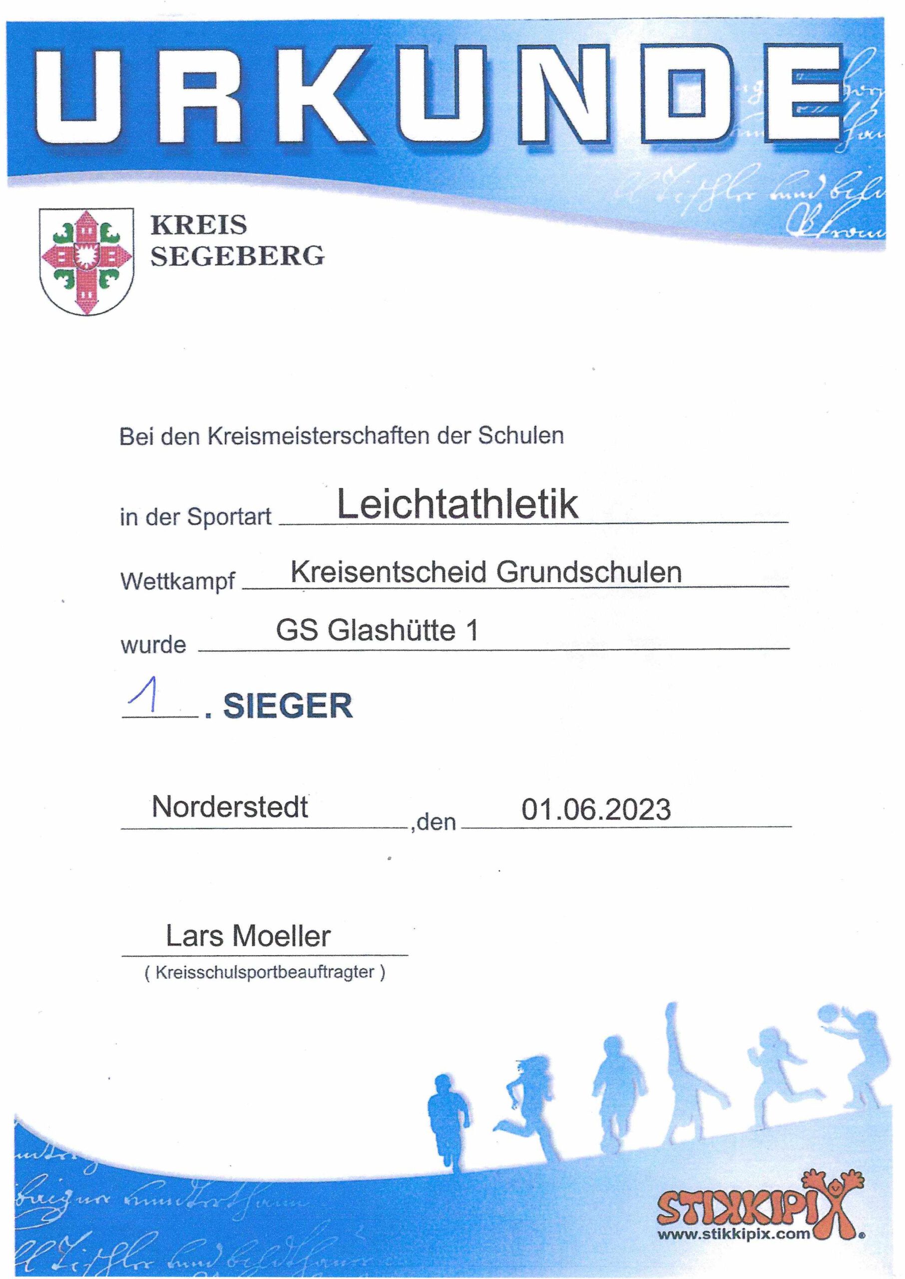 Read more about the article 1. Platz Leichtathletik Kreismeisterschaften